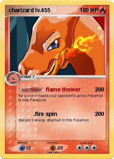 Pokemon charizard lv.455
