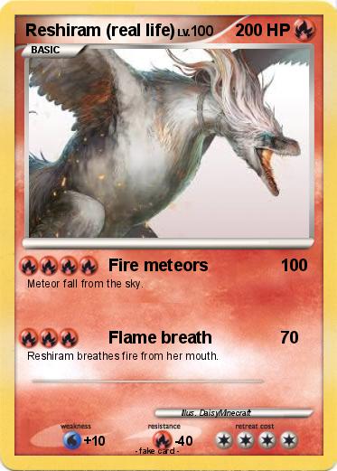 Pokemon Reshiram (real life)