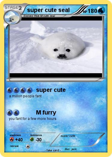 Pokemon super cute seal