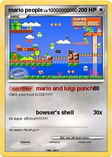 Pokemon mario people