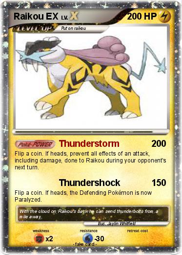 Pokemon Raikou EX