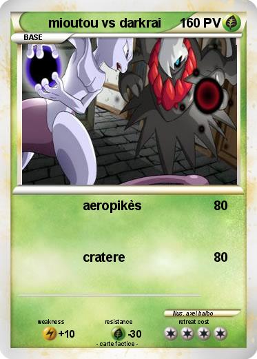 Pokemon mioutou vs darkrai
