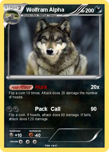 Pokemon Wolfram Alpha