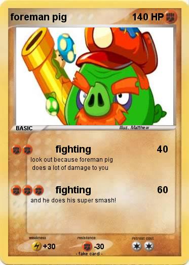 Pokemon foreman pig