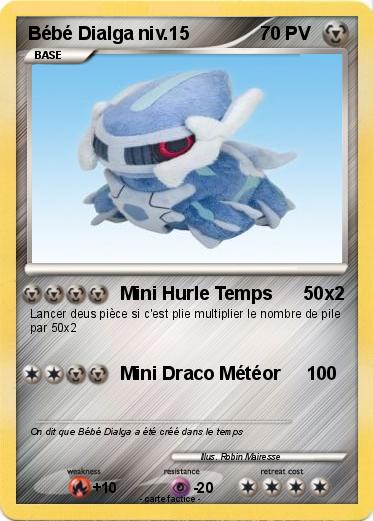 Pokemon Bébé Dialga niv.15