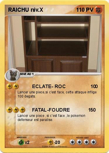 Pokemon RAICHU niv.X