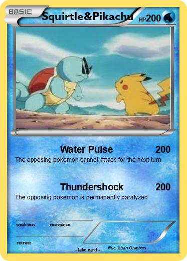 Pokemon Squirtle&Pikachu