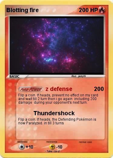 Pokemon Blotting fire