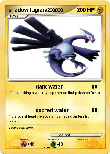 Pokemon shadow lugia