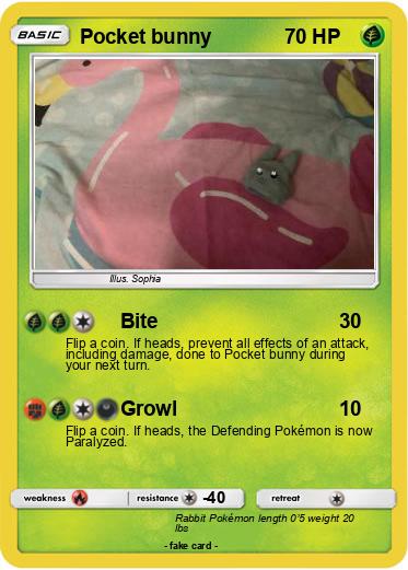 Pokemon Pocket bunny