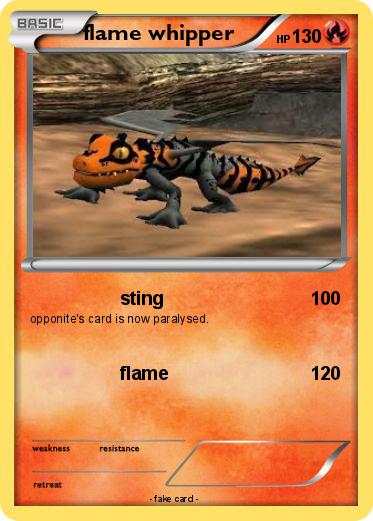 Pokemon flame whipper