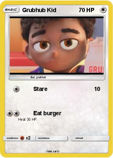 Pokemon Grubhub Kid