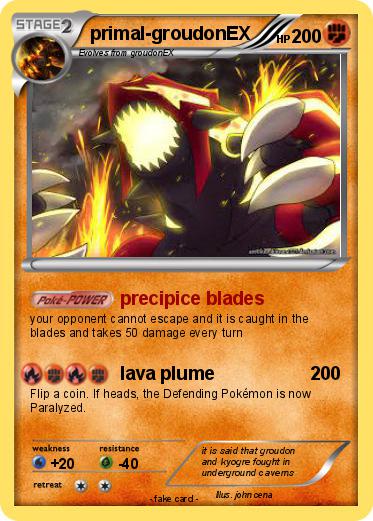 Pokemon primal-groudonEX