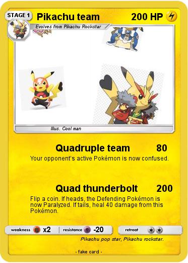 Pokemon Pikachu team