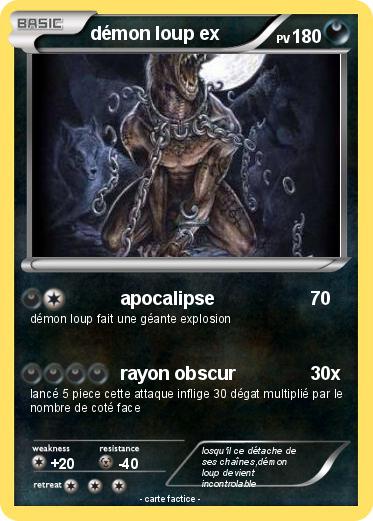 Pokemon démon loup ex