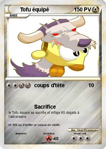 Pokemon Tofu équipé