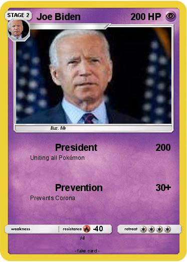 Pokemon Joe Biden