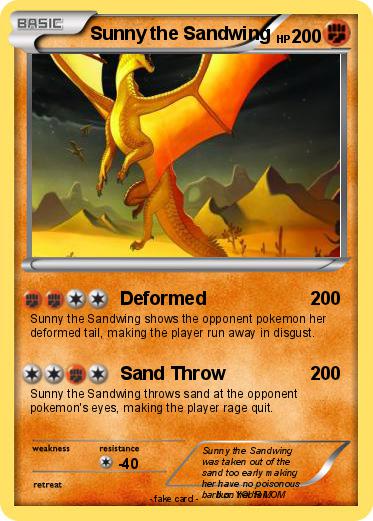 Pokemon Sunny the Sandwing
