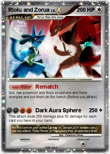Pokemon RIolu and Zorua
