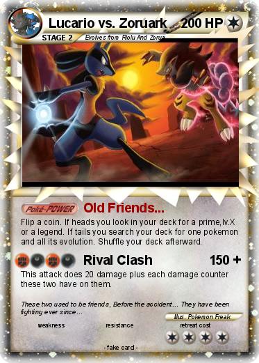 Pokemon Lucario vs. Zoruark