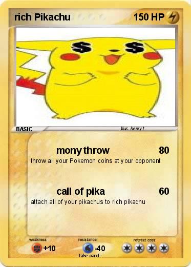Pokemon rich Pikachu