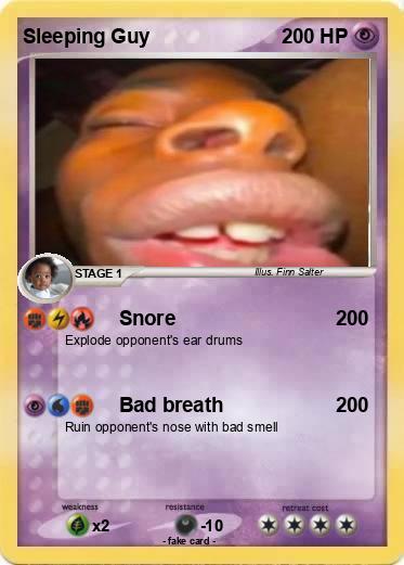 Pokemon Sleeping Guy