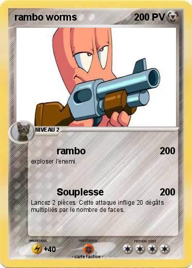 Pokémon rambo worms - rambo - Ma carte Pokémon