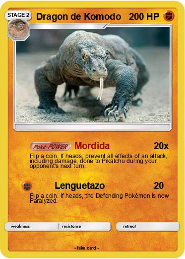 Pokemon Dragon de Komodo