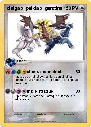 Pokemon dialga x, palkia x, geratina 