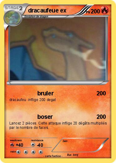 Pokemon dracaufeue ex