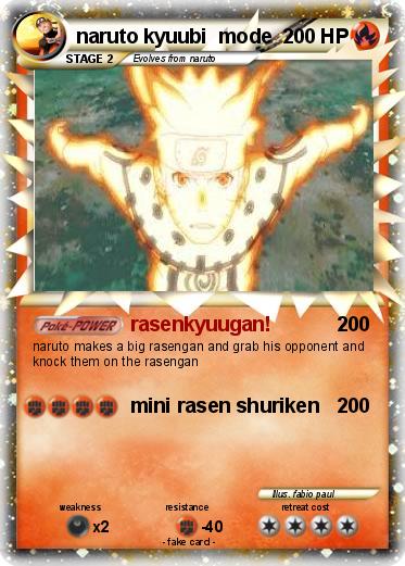 Pokemon naruto kyuubi  mode