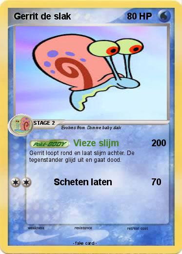 Pokemon Gerrit de slak