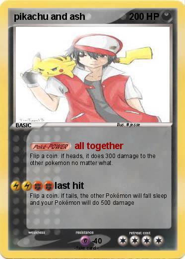 Pokemon pikachu and ash