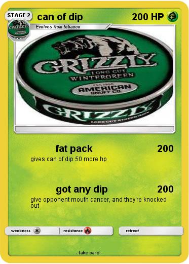 Pokemon can of dip