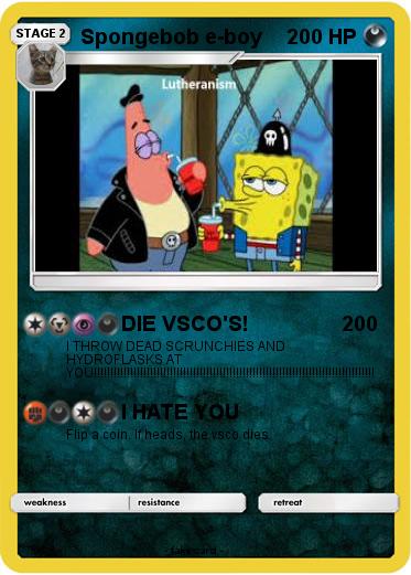 Pokemon Spongebob e-boy