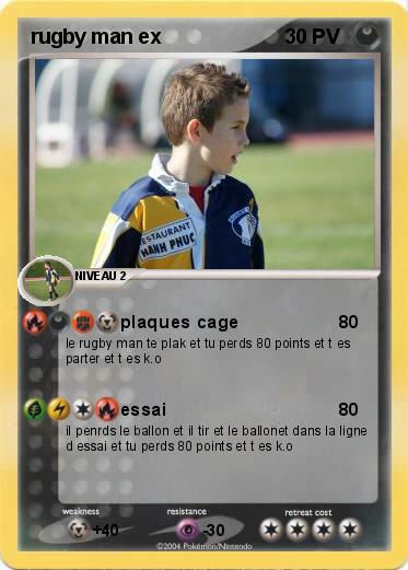 Pokemon rugby man ex