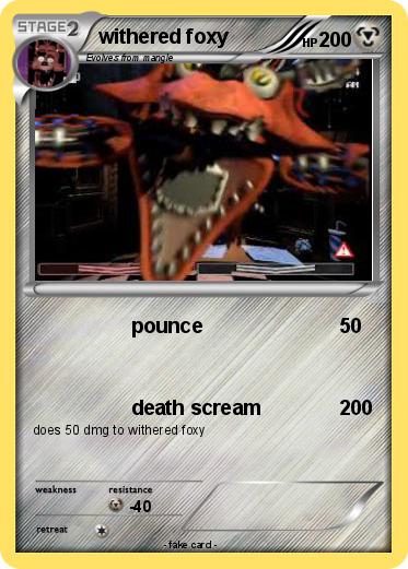 Pokemon withered foxy