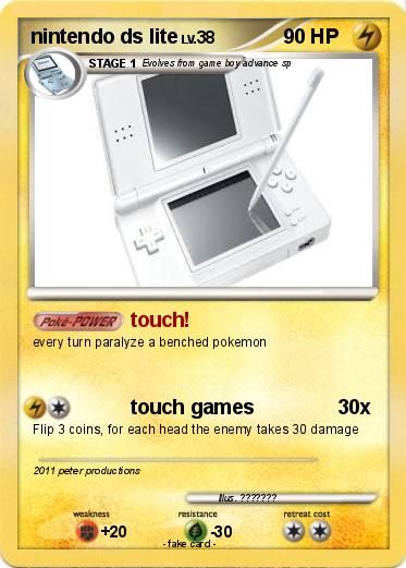 Pokemon nintendo ds lite