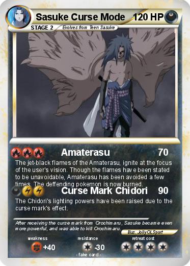 Pokemon Sasuke Curse Mode
