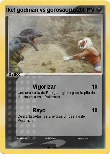 Pokemon Ike! godman vs gorosaurus