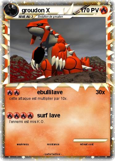 Pokemon groudon X