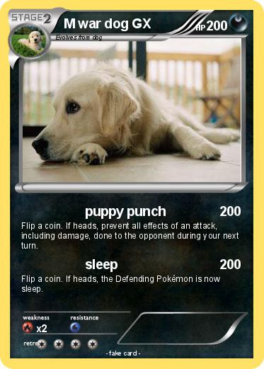 Pokemon M war dog GX