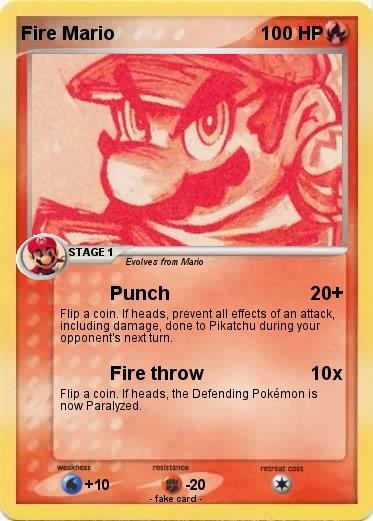 Pokemon Fire Mario