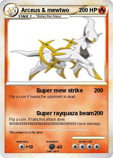 Pokemon Arceus & mewtwo