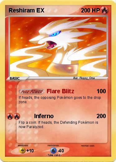 Pokemon Reshiram EX