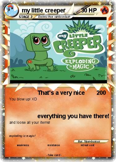 Pokemon my little creeper