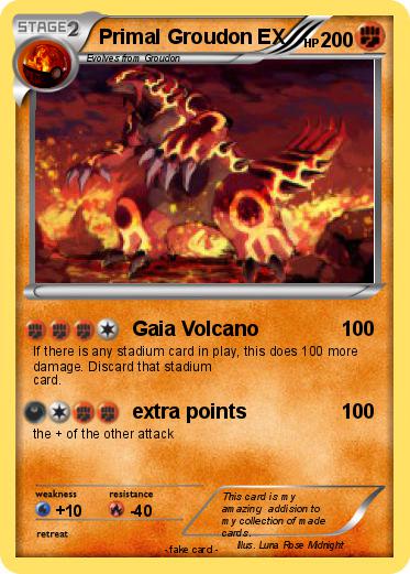 Pokemon Primal Groudon EX