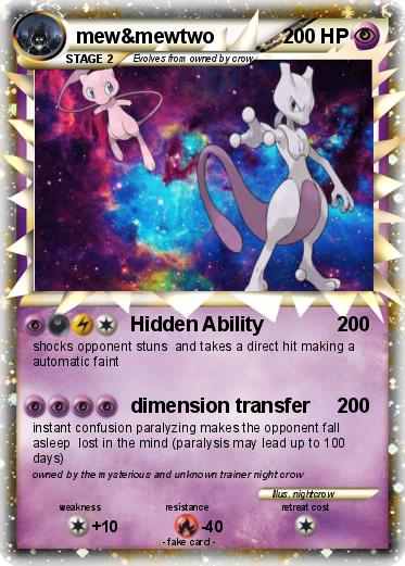 Pokemon mew&mewtwo