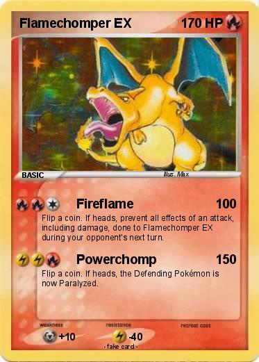 Pokemon Flamechomper EX