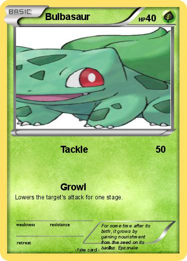 Pokemon Bulbasaur